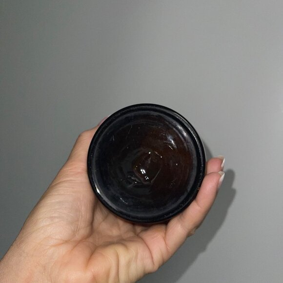 Vintage Bubble Tumblers Hand Blown Dark Amber Set of 5 Collectible - Picture 11 of 14